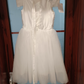 Sleek Off-Shoulder White Homecoming Dress Tulle A-Line Tulle Birthday Dress C8373