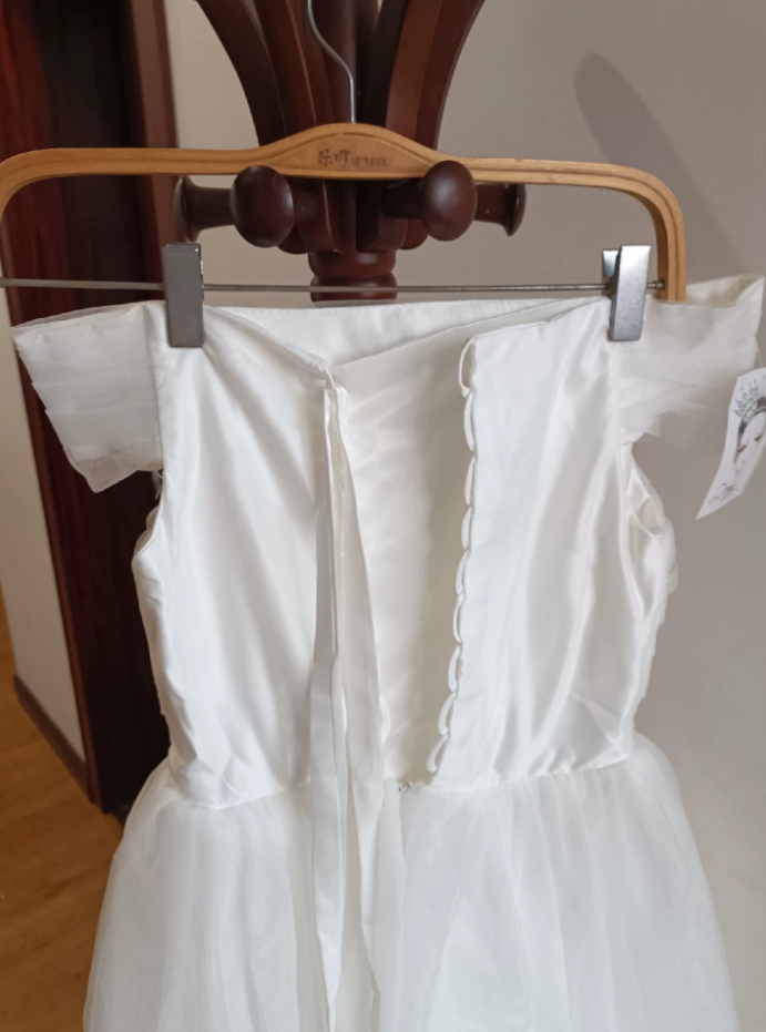 Sleek Off-Shoulder White Homecoming Dress Tulle A-Line Tulle Birthday Dress C8373