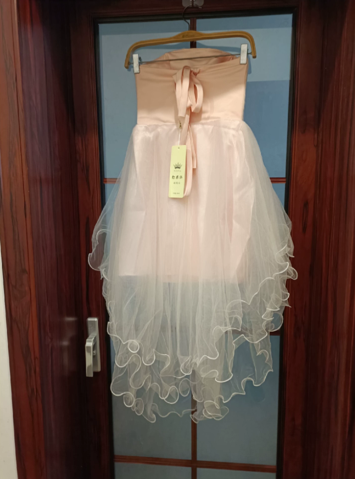Mini robe de soirée en satin, sans bretelles, sans manches, ligne a, simple, C899