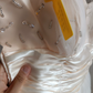 Mini robe de soirée en satin, sans bretelles, sans manches, ligne a, simple, C899