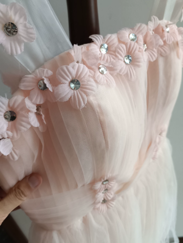 Mini robe de soirée en satin, sans bretelles, sans manches, ligne a, simple, C899
