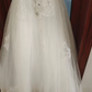 Charming Jewel Neck White Bridal Dress Sequins Beaded Tulle Wedding Dresses C8380