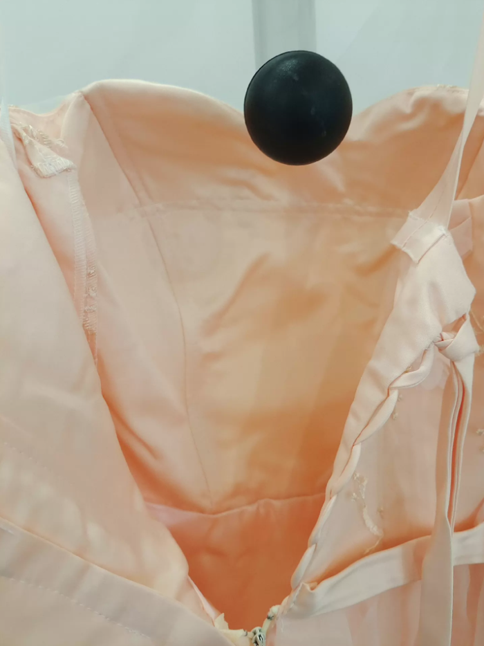Robe de bal de princesse bustier à volants en satin long, robe de soirée C8117