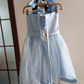 Mini robe de soirée en satin, sans bretelles, sans manches, ligne a, simple, C899