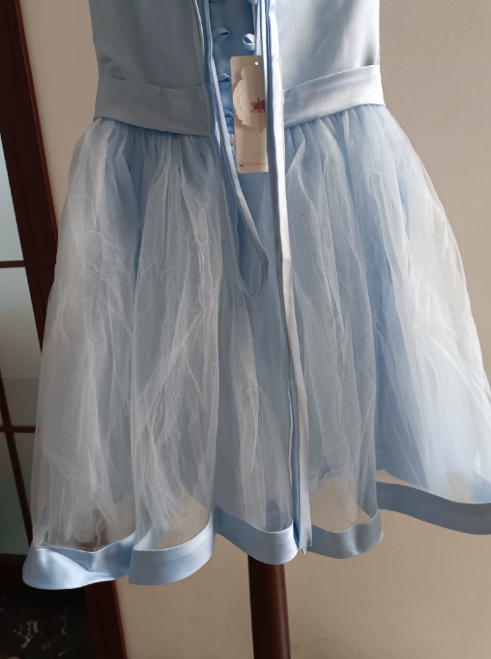 Mini robe de soirée en satin, sans bretelles, sans manches, ligne a, simple, C899