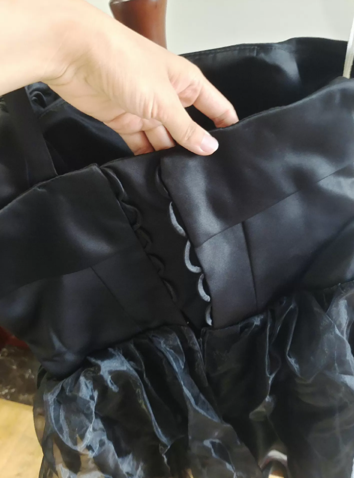 Mini robe de soirée en satin, sans bretelles, sans manches, ligne a, simple, C899