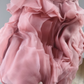 Fashion One Shoulder Pink Homecoming Dress Tulle A-Line Ruffles Birthday Dress C8384