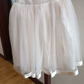 Elegant Strapless Ivory Homecoming Dress Satin A-Line Tulle Birthday Dress C8385