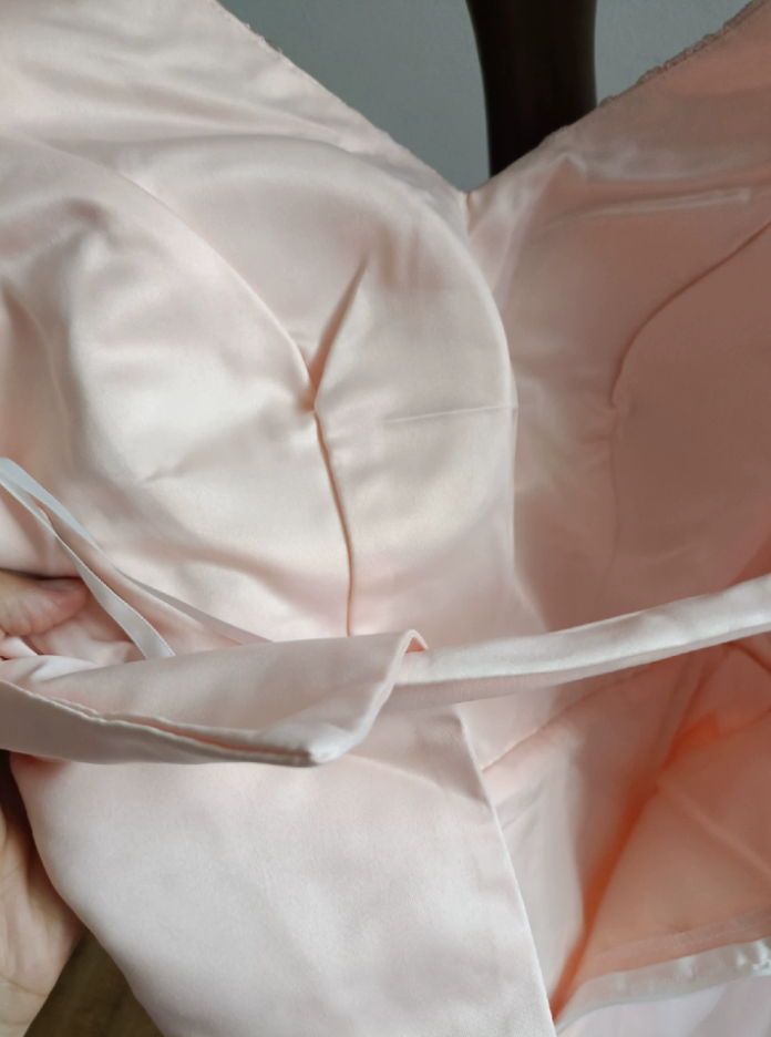 Mini robe de soirée en satin, sans bretelles, sans manches, ligne a, simple, C899