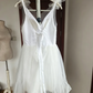 Mini robe de soirée en satin, sans bretelles, sans manches, ligne a, simple, C899