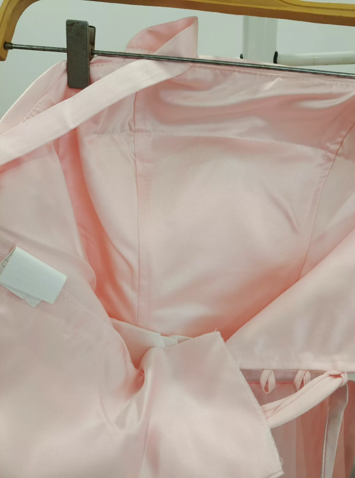 Mini robe de soirée en satin, sans bretelles, sans manches, ligne a, simple, C899