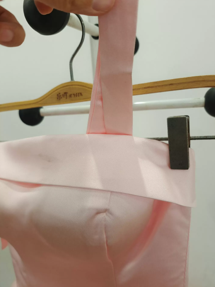 Mini robe de soirée en satin, sans bretelles, sans manches, ligne a, simple, C899