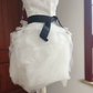 Mini robe de soirée en satin, sans bretelles, sans manches, ligne a, simple, C899