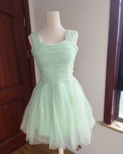 Mini robe de soirée en satin, sans bretelles, sans manches, ligne a, simple, C899