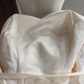 Mini robe de soirée en satin, sans bretelles, sans manches, ligne a, simple, C899