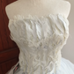 Mini robe de soirée en satin, sans bretelles, sans manches, ligne a, simple, C899