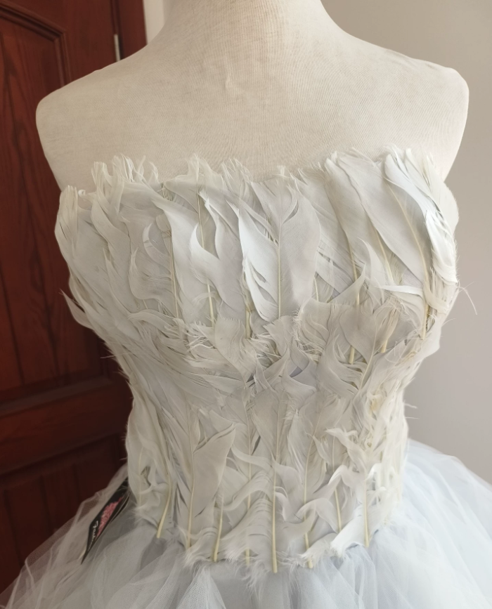 Mini robe de soirée en satin, sans bretelles, sans manches, ligne a, simple, C899
