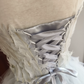 Mini robe de soirée en satin, sans bretelles, sans manches, ligne a, simple, C899