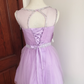 Mini robe de soirée en satin, sans bretelles, sans manches, ligne a, simple, C899