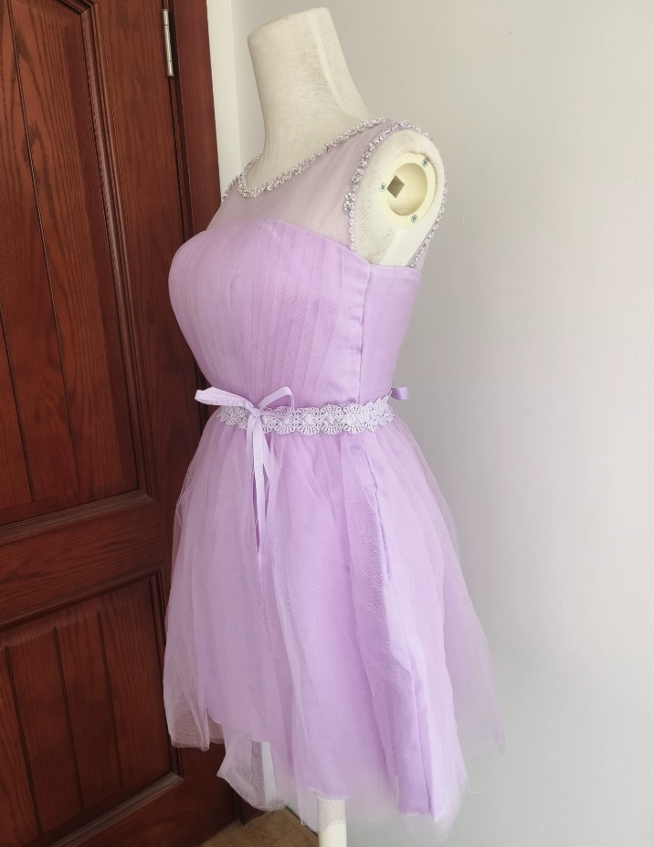 Mini robe de soirée en satin, sans bretelles, sans manches, ligne a, simple, C899