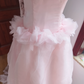 Elegant Strapless Pink Prom Dress Tulle Appliques A-Line Formal Dress C8402