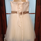 Charming Strapless Pastel Champagne Homecoming Dress Sequins Tulle Birthday Dress C8403