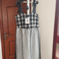 Cute Spaghetti Straps Black Homecoming Dress Plaid Tulle Birthday Dress C8404