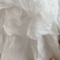 Sleek Strapless White Wedding Dresses Appliques Ruffles A-Line Bridal Dress C8406