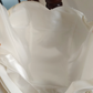 Chic Strapless White Wedding Dresses Appliques Tulle A-Line Bridal Dress C8407