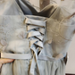 Trendy Jewel Neck Grey Homecoming Dress Appliques Tulle Birthday Dress C8408