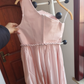 Sleek One Shoulder Pink Prom Dress Satin A-Line Formal Dress C8409