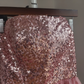 Glittering Strapless Pink Prom Dress Sequins A-Line Slit Formal Dress C8413