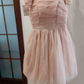 Mini robe de soirée en satin, sans bretelles, sans manches, ligne a, simple, C899