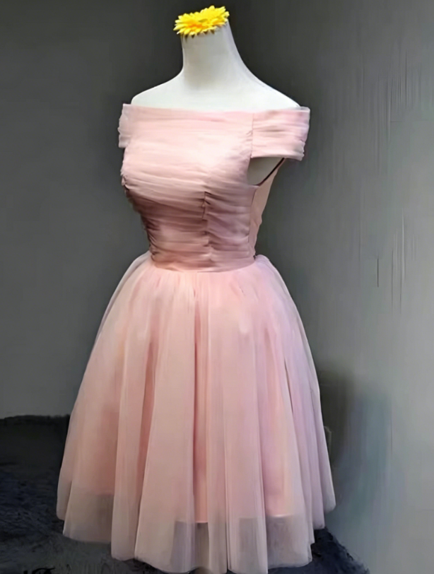 Mini robe de soirée en satin, sans bretelles, sans manches, ligne a, simple, C899