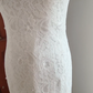 Graceful Cutout Lace White Wedding Dresses Appliques Sequins Mermaid Bridal Dress C8416