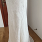 Graceful Cutout Lace White Wedding Dresses Appliques Sequins Mermaid Bridal Dress C8416