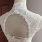 Graceful Cutout Lace White Wedding Dresses Appliques Sequins Mermaid Bridal Dress C8416