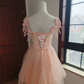 Mini robe de soirée en satin, sans bretelles, sans manches, ligne a, simple, C899