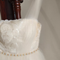 Vintage One Shoulder Ivory Homecoming Dress Lace Beads A-Line Birthday Dress C8419
