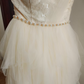 Vintage One Shoulder Ivory Homecoming Dress Lace Beads A-Line Birthday Dress C8419