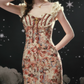 Glamorous Sweetheart Neck Floral Prom Dress Lace Mermaid Formal Dress C8422