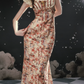 Glamorous Sweetheart Neck Floral Prom Dress Lace Mermaid Formal Dress C8422