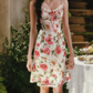 Sleek Spaghetti Straps Floral Homecoming Dress Lace Sheath Birthday Dress C8425