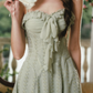 Sleek Spagheeti Straps Green Prom Dress Ruffles A-Line Formal Dress C8427