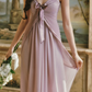 Robe de bal de princesse bustier à volants en satin long, robe de soirée C8117
