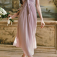 Robe de bal de princesse bustier à volants en satin long, robe de soirée C8117