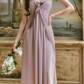 Robe de bal de princesse bustier à volants en satin long, robe de soirée C8117