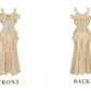 Robe de bal de princesse bustier à volants en satin long, robe de soirée C8117