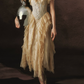 Robe de bal de princesse bustier à volants en satin long, robe de soirée C8117