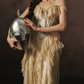 Robe de bal de princesse bustier à volants en satin long, robe de soirée C8117